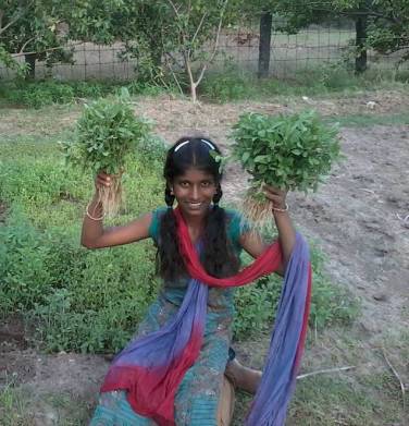 Subala is happy with experiment to grow vegetables